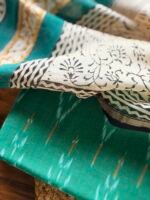 IKAT COTTON TOP AND CHANDERI SILK COTTON DUPATTA - Image 2