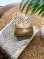 CHANDERI SILK PITTA WORK TOP AND CHANDERI SILK DUPATTA - Image 5