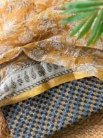 AJRAK KOTA COTTON TOP AND DUPATTA - Image 7