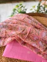 SILK COTTON TOP AND PRINTED KOTA COTTON DUPATTA - Image 5