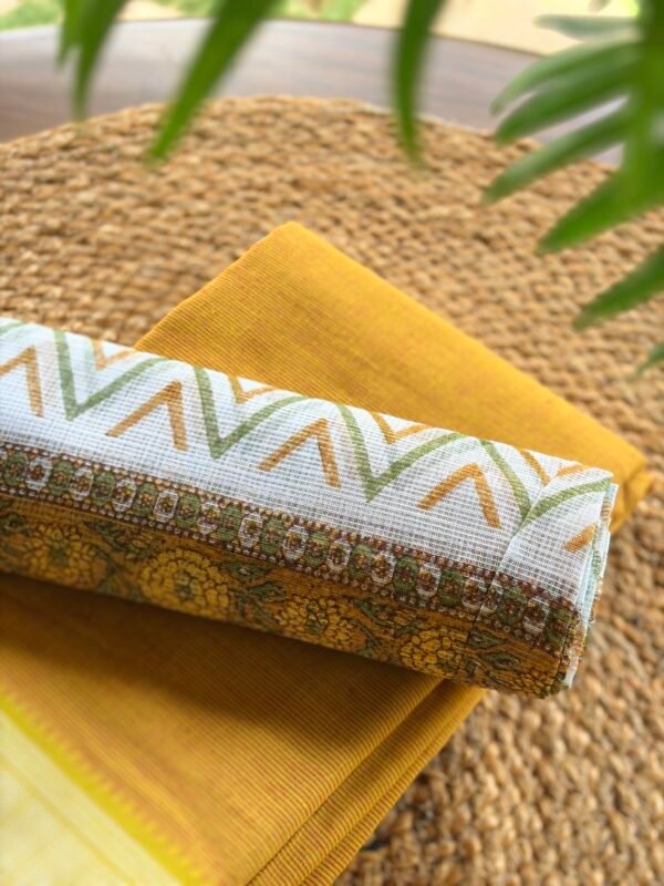 COTTON TOP AND KOTA HANDBLOCK PRINTED DUPATTA - Image 2