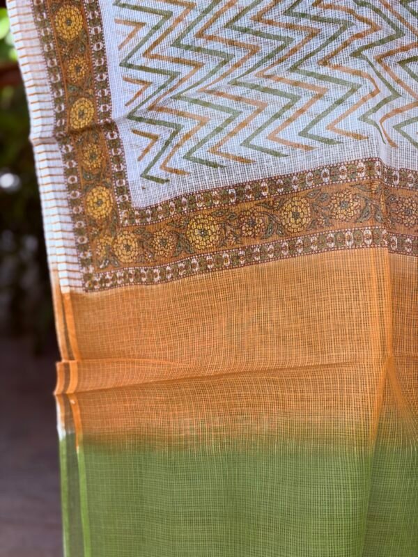 COTTON TOP AND KOTA HANDBLOCK PRINTED DUPATTA - Image 6