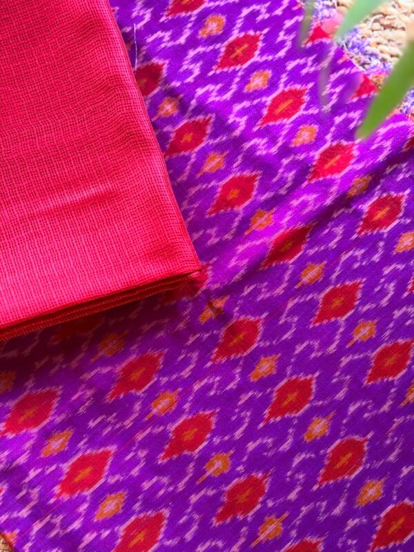 IKAT SILK TOP AND KOTA SILK DUPATTA - Image 2
