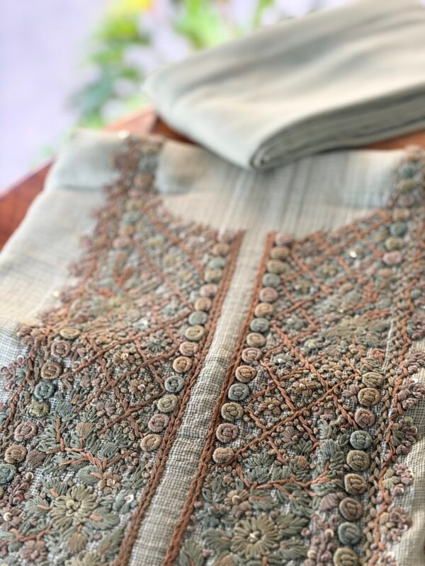 SILK KOTA TOP AND COTTON BOTTOM - Image 4