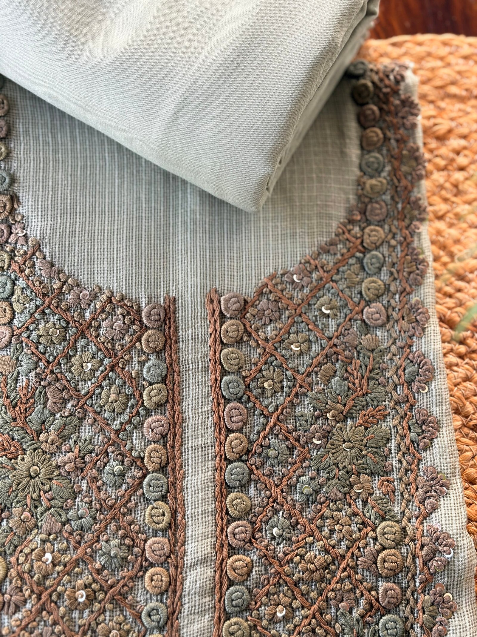 IMG_1235 SILK KOTA TOP AND COTTON BOTTOM - Image 1