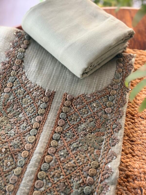 SILK KOTA TOP AND COTTON BOTTOM - Image 2