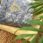 SHIMMER KOTA TOP AND HANDBLOCK PRINTED BOTTOM