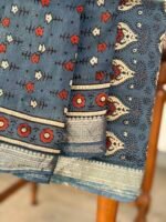 AJRAK CHANDERI COTTON TOP AND DUPATTA - Image 5