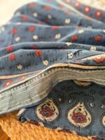 AJRAK CHANDERI COTTON TOP AND DUPATTA - Image 4
