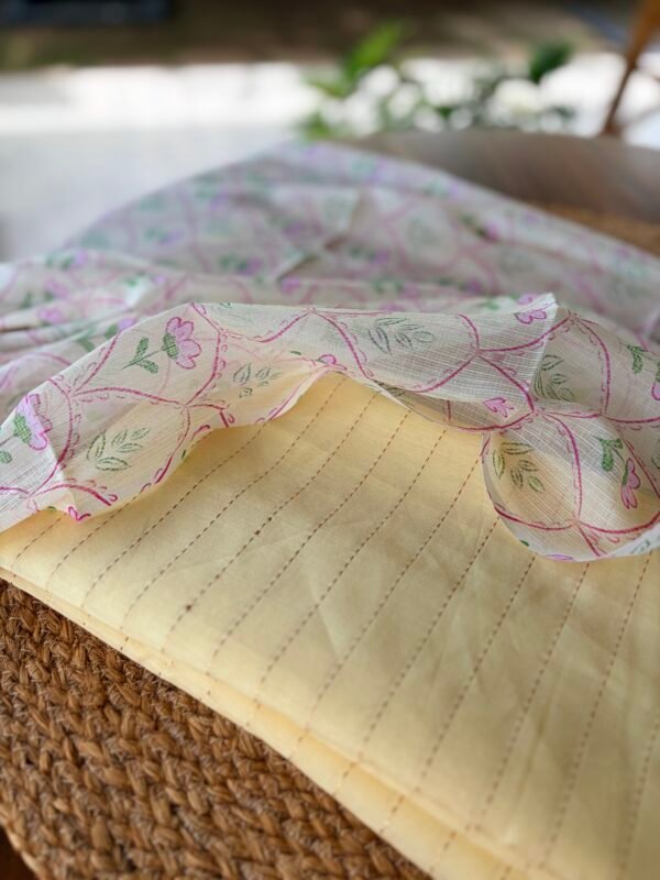 CHANDERI SILK COTTON TOP AND KOTA PRINTED DUPATTA - Image 5