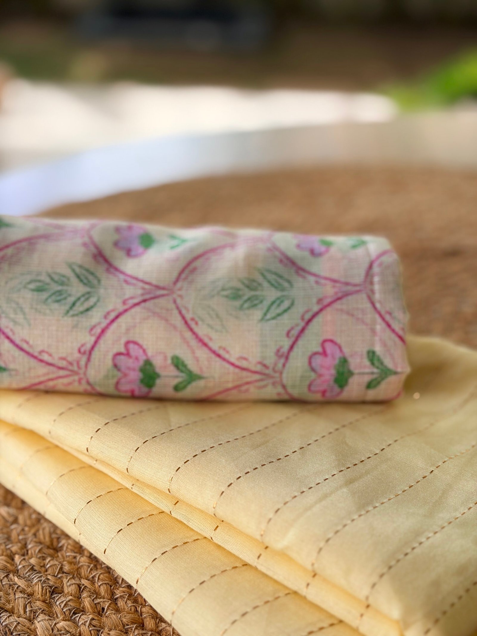IMG_1468 CHANDERI SILK COTTON TOP AND KOTA PRINTED DUPATTA - Image 1