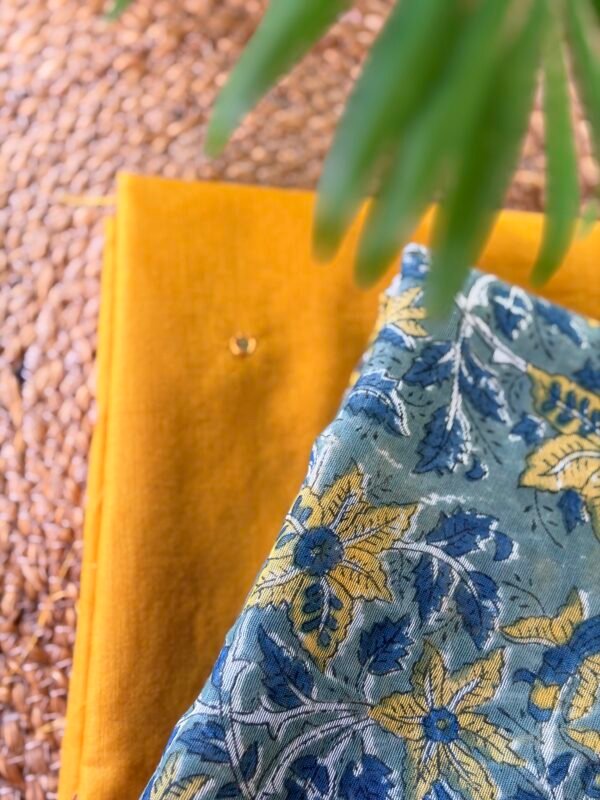 MUL CHANDERI TOP AND PRINTED CHANDERI SILK DUPATTA - Image 2