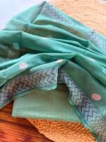 COTTON TOP AND KOTA HANDBLOCK PRINTED DUPATTA - Image 4