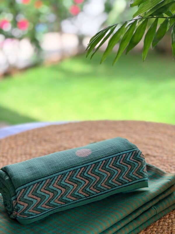 COTTON TOP AND KOTA HANDBLOCK PRINTED DUPATTA - Image 5