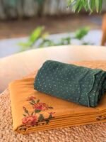 HANDBLOCK PRINTED COTTON TOP AND AJRAK KOTA DUPATTA