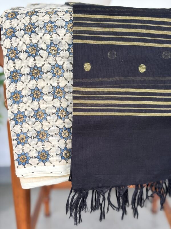 AJRAK KOTA COTTON TOP AND MUL COTTON DUPATTA - Image 6