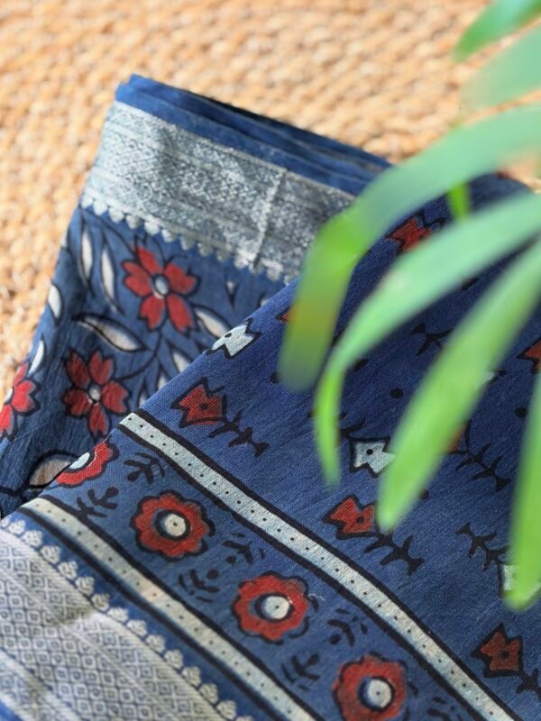 AJRAK CHANDERI COTTON TOP AND DUPATTA - Image 7
