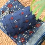 AJRAK CHANDERI COTTON TOP AND DUPATTA