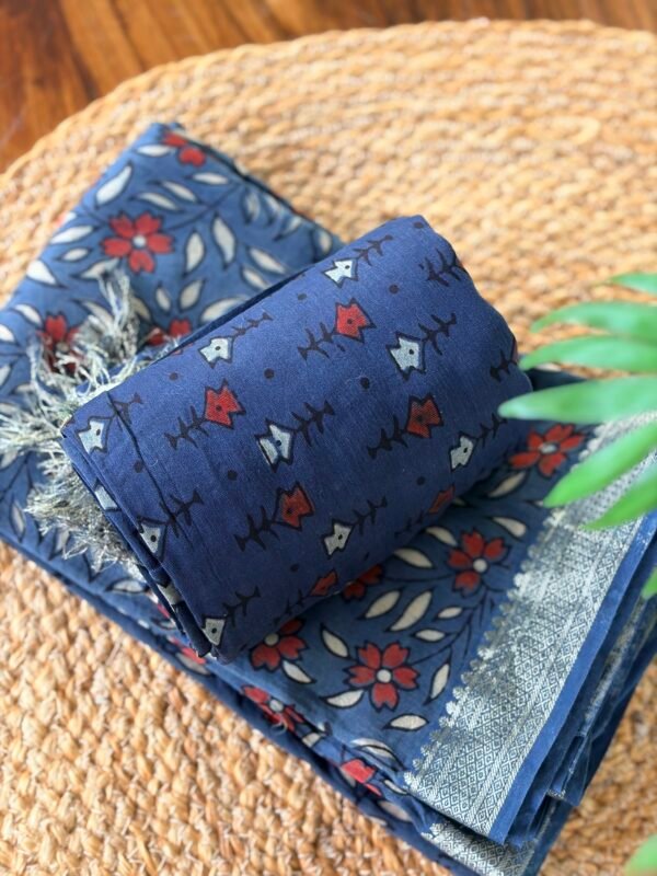 AJRAK CHANDERI COTTON TOP AND DUPATTA - Image 6
