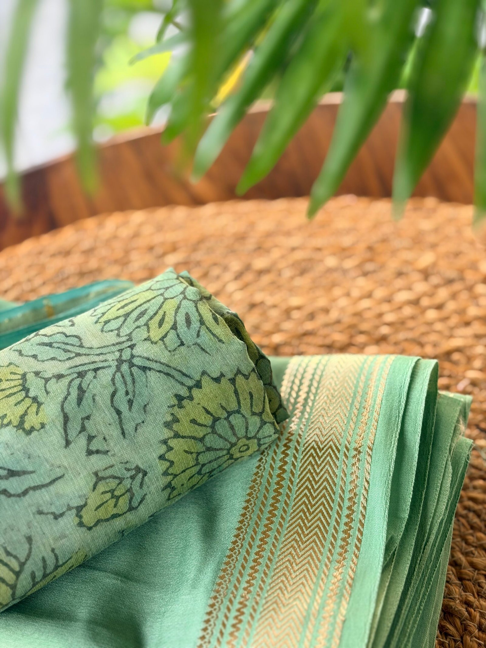 IMG_1644 SILK COTTON TOP AND CHANDERI SILK DUPATTA - Image 1