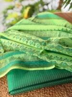 SILK COTTON TOP AND  HANDBLOCK PRINTED KOTA COTTON DUPATTA - Image 6