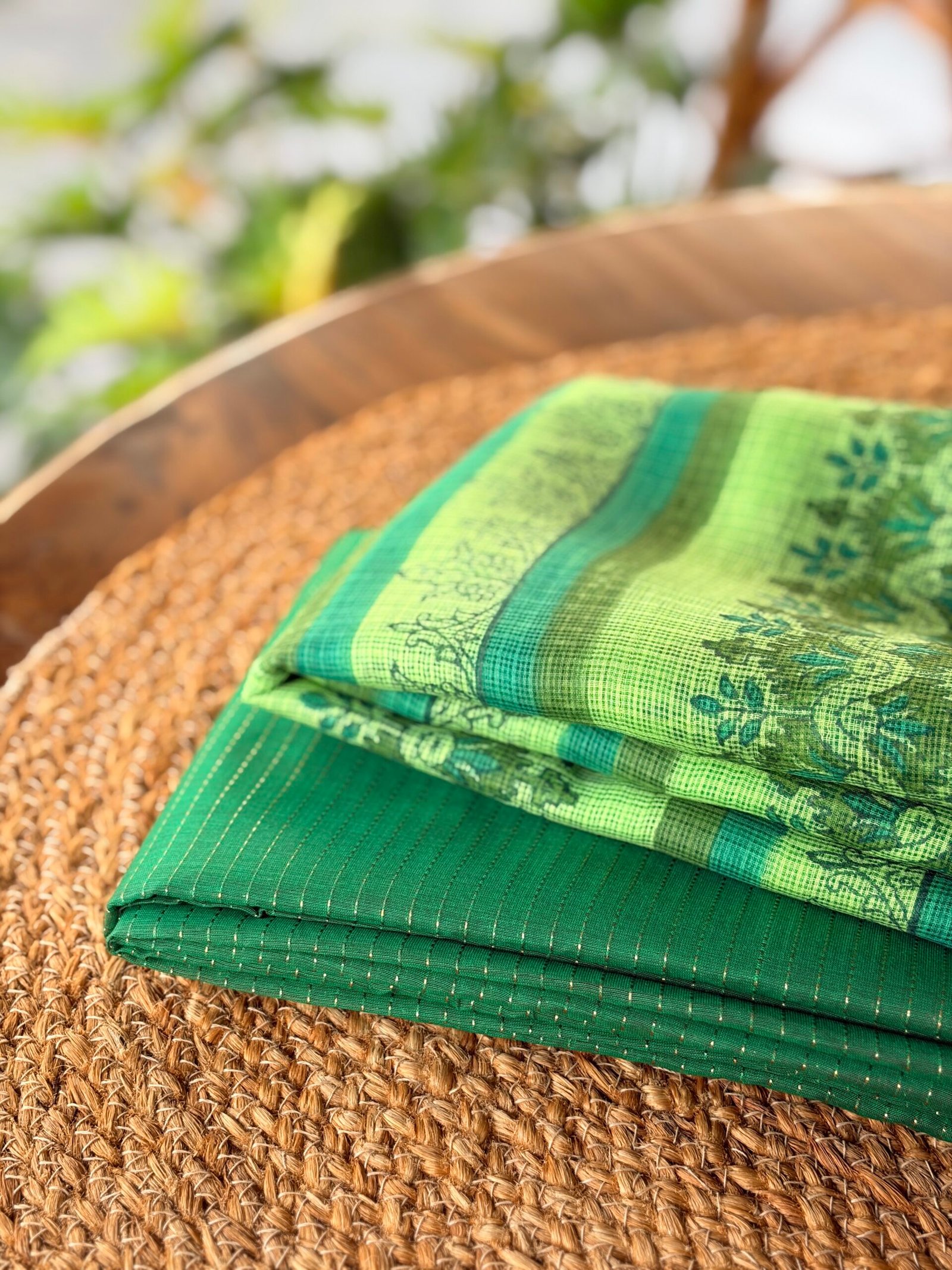 IMG_1652 SILK COTTON TOP AND HANDBLOCK PRINTED KOTA COTTON DUPATTA - Image 1