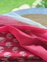 HANDBLOCK PRINTED TOP AND KOTA COTTON DUPATTA - Image 6