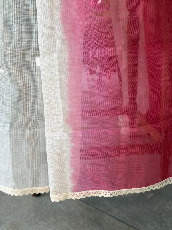 HANDBLOCK PRINTED TOP AND KOTA COTTON DUPATTA - Image 7