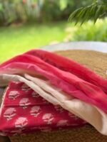 HANDBLOCK PRINTED TOP AND KOTA COTTON DUPATTA - Image 4