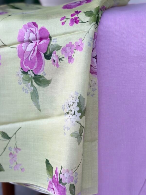 COTTON TOP AND PRINTED SILK BOTTOM - Image 3