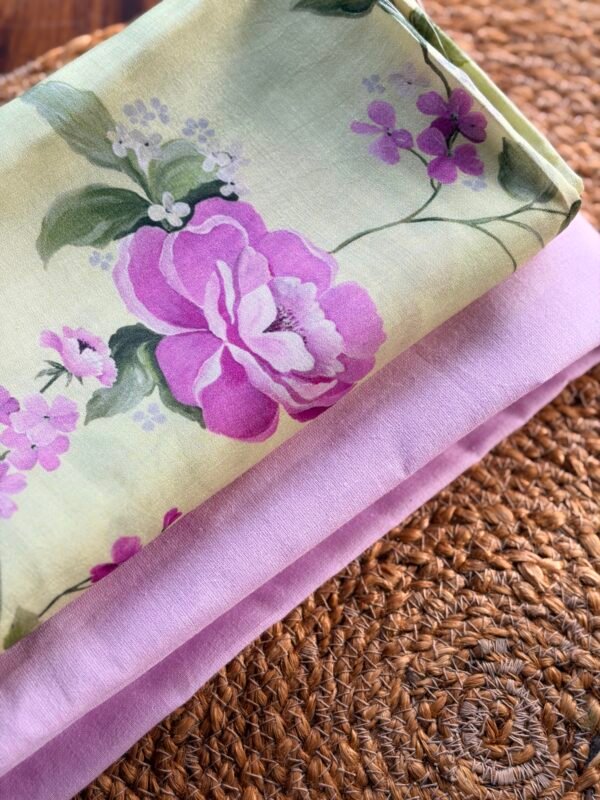 COTTON TOP AND PRINTED SILK BOTTOM - Image 5