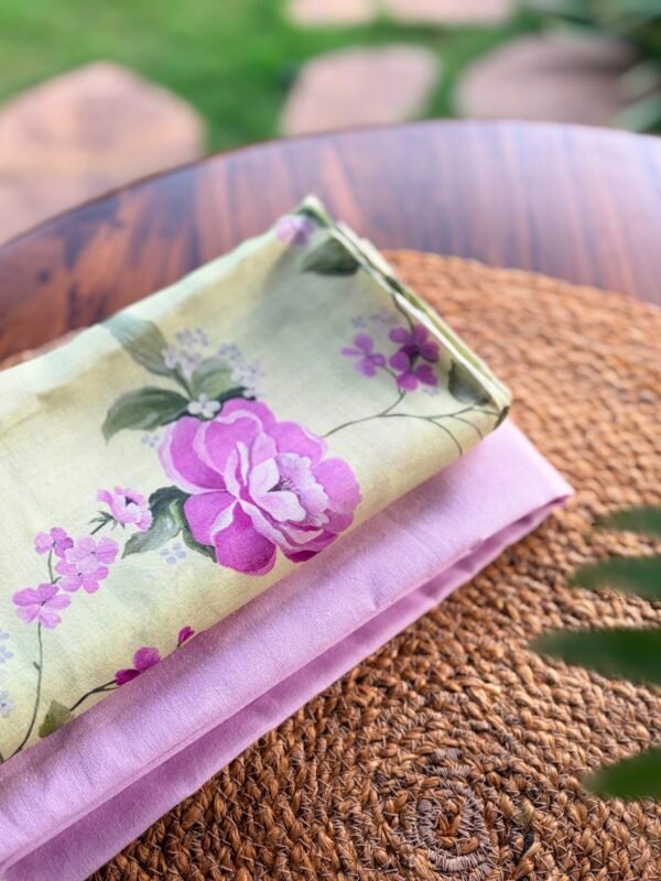 COTTON TOP AND PRINTED SILK BOTTOM - Image 6