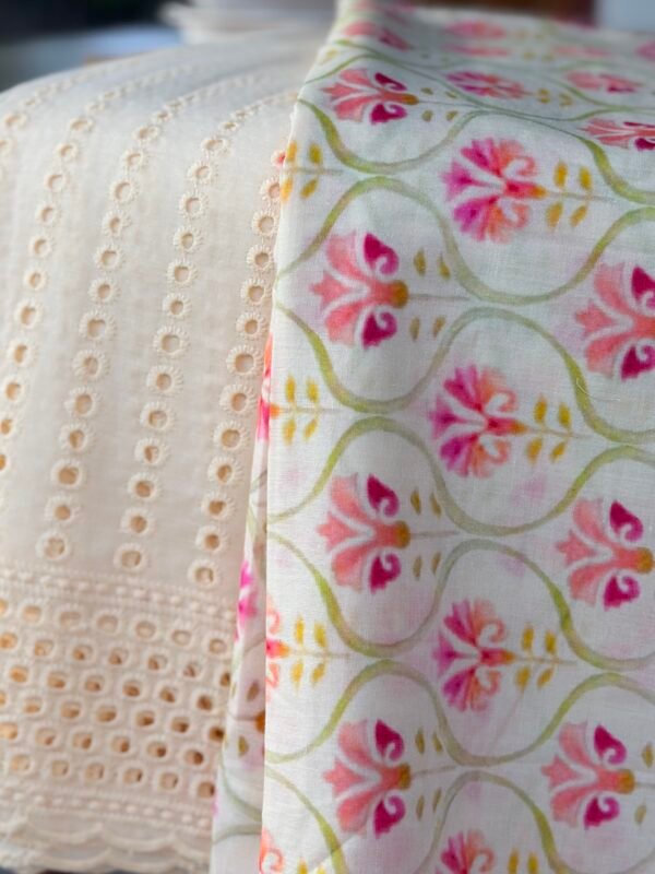 HAKOBA TOP AND PRINTED MUL COTTON BOTTOM - Image 2