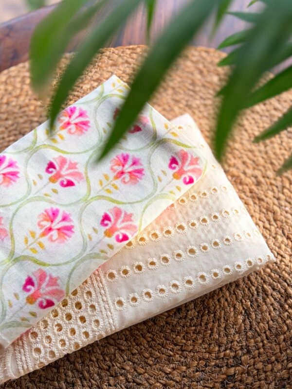 HAKOBA TOP AND PRINTED MUL COTTON BOTTOM - Image 4