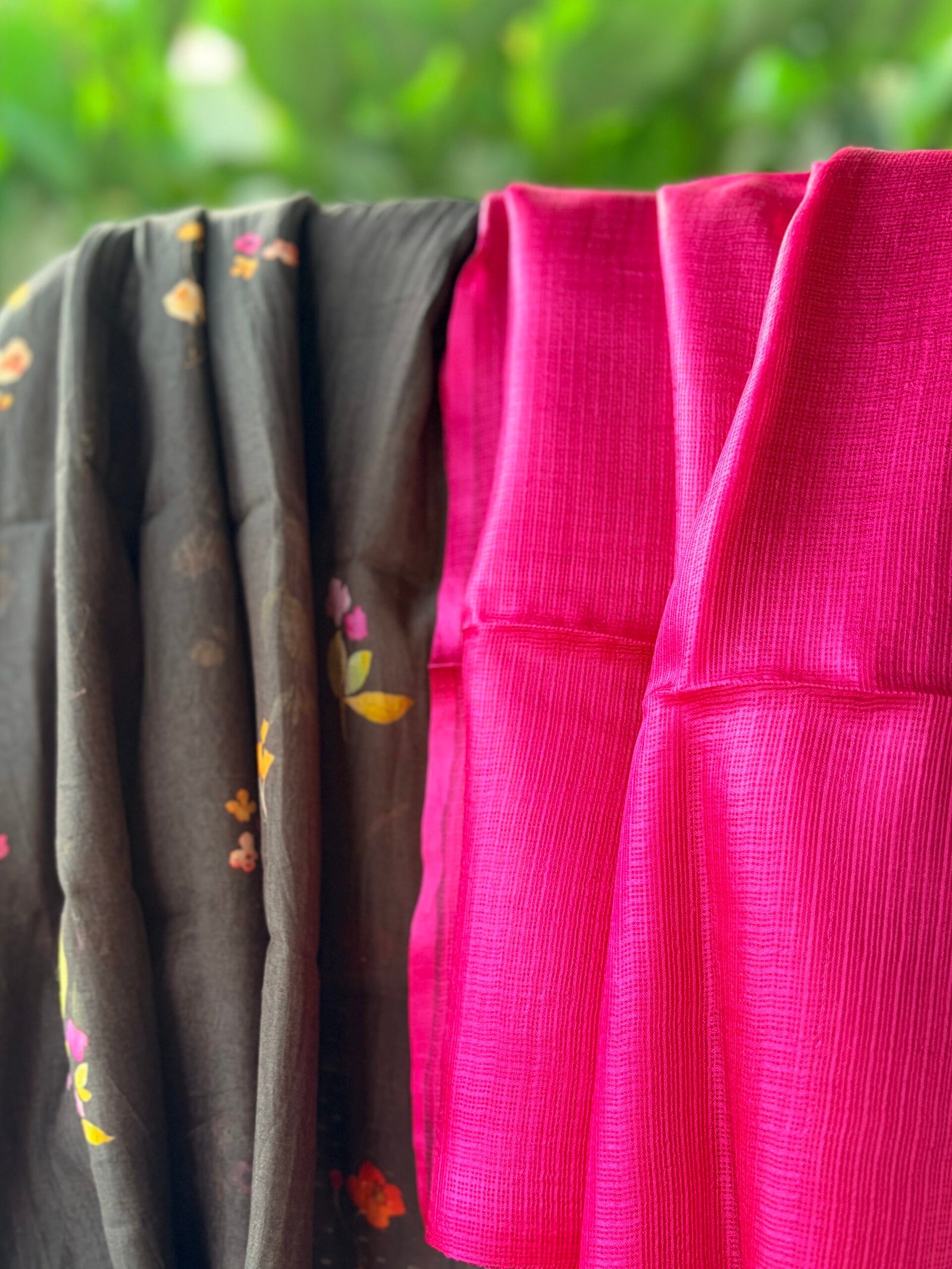 IMG_1950 MUL CHANDERI PRINTED TOP AND KOTA SILK DUPATTA - Image 1