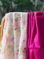 MUL CHANDERI PRINTED TOP AND SILK COTTON DUPATTA - Image 5