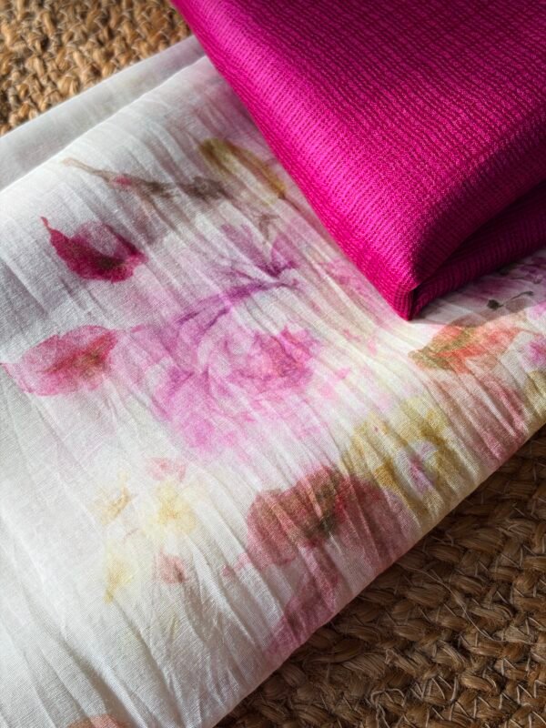 MUL CHANDERI PRINTED TOP AND SILK COTTON DUPATTA - Image 6