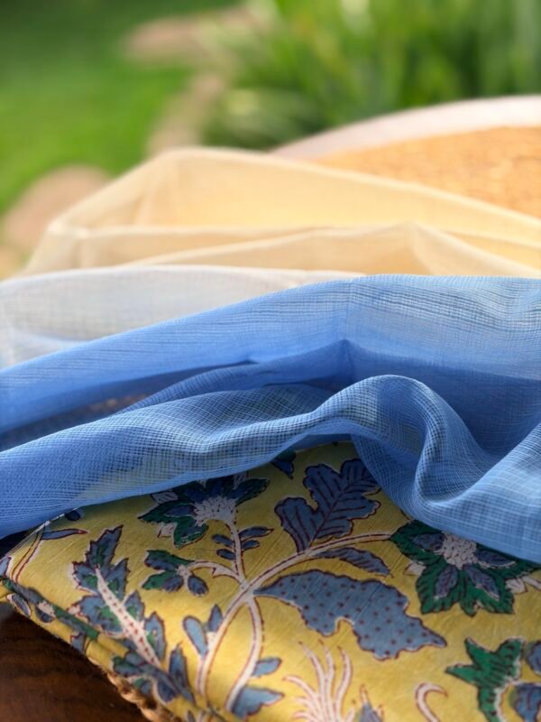 HANDBLOCK PRINTED COTTON TOP AND KOTA COTTON DUPATTA - Image 5