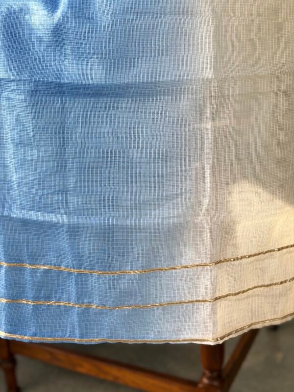 HANDBLOCK PRINTED COTTON TOP AND KOTA COTTON DUPATTA - Image 2