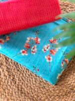 PRINTED SILK COTTON TOP AND KOTA SILK DUPATTA