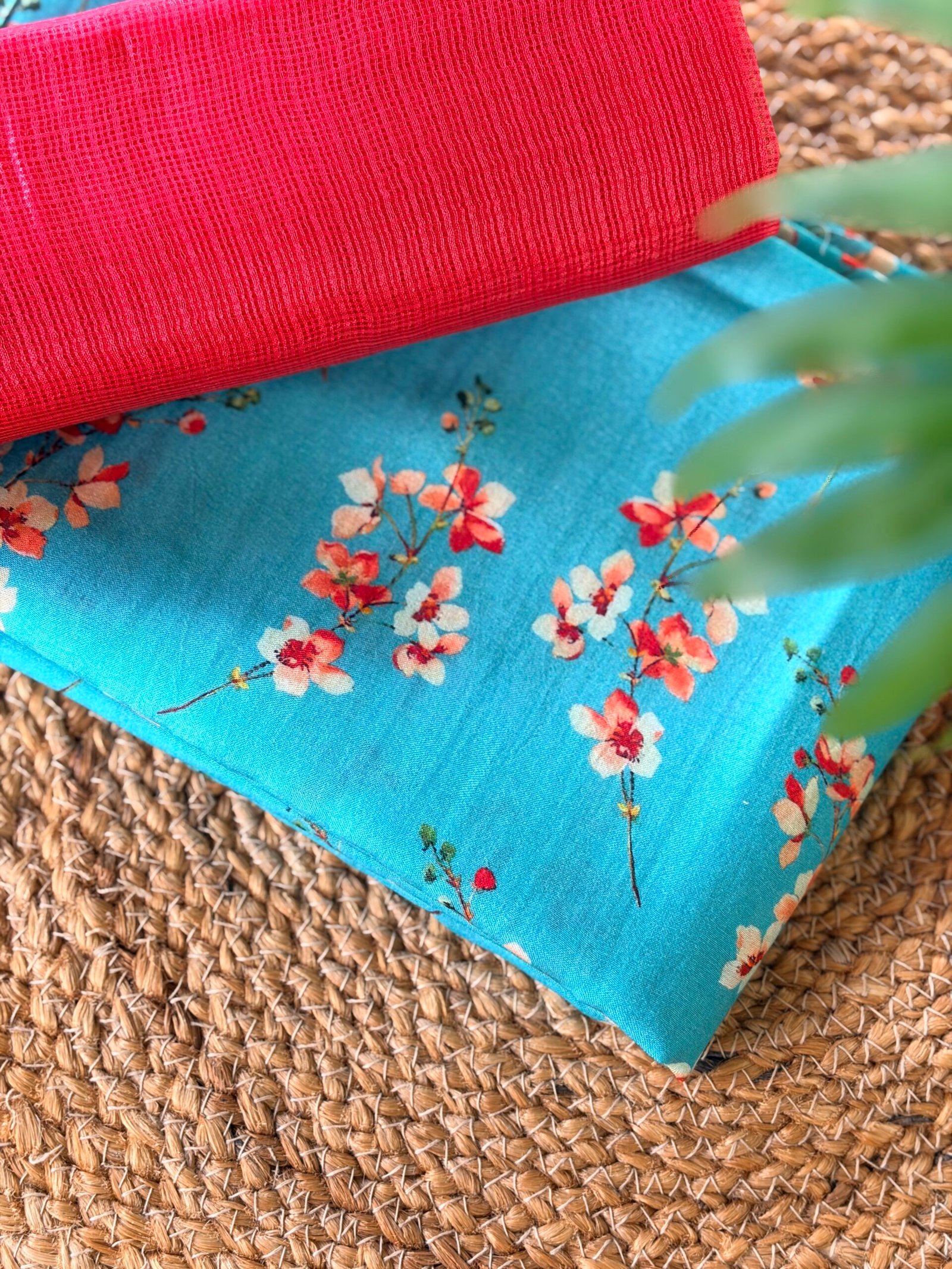 IMG_2051 PRINTED SILK COTTON TOP AND KOTA SILK DUPATTA - Image 1