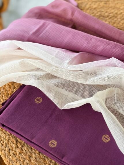 COTTON TOP AND DUAL SHADE KOTA COTTON DUPATTA