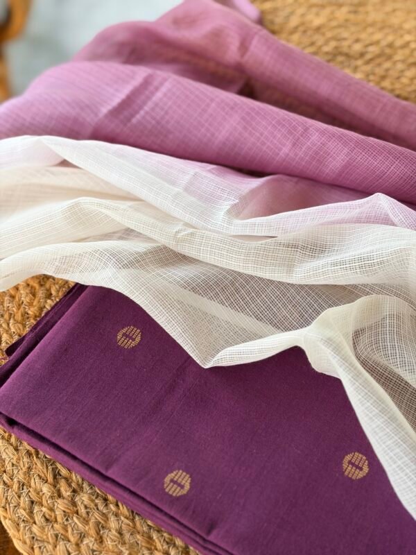 COTTON TOP AND DUAL SHADE KOTA COTTON DUPATTA - Image 4