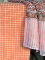 COTTON TOP AND PRINTED CHIFFON DUPATTA - Image 4