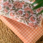 COTTON TOP AND PRINTED CHIFFON DUPATTA