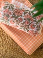 COTTON TOP AND PRINTED CHIFFON DUPATTA