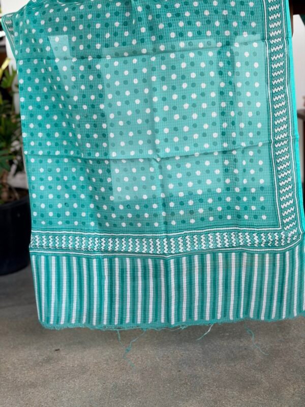 HANDBLOCK PRINTED COTTON TOP AND KOTA COTTON HANDBLOCK PRINTED DUPATTA - Image 2