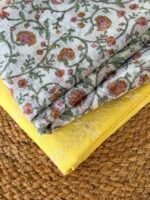 MUL CHANDERI SILK COTTON TOP AND HANDBLOCK PRINTED KOTA COTTON DUPATTA - Image 6