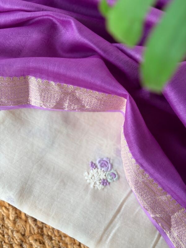MUL CHANDERI TOP AND CHANDERI SILK COTTON DUPATTA - Image 2