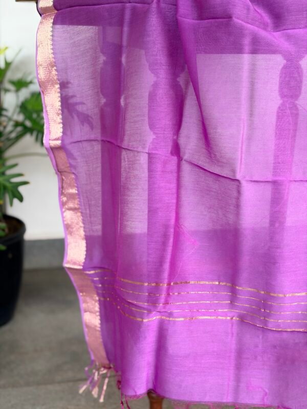 MUL CHANDERI TOP AND CHANDERI SILK COTTON DUPATTA - Image 3